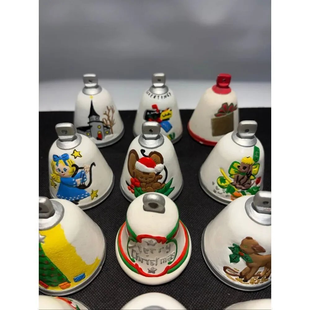 Finished and unfinished bell ornaments